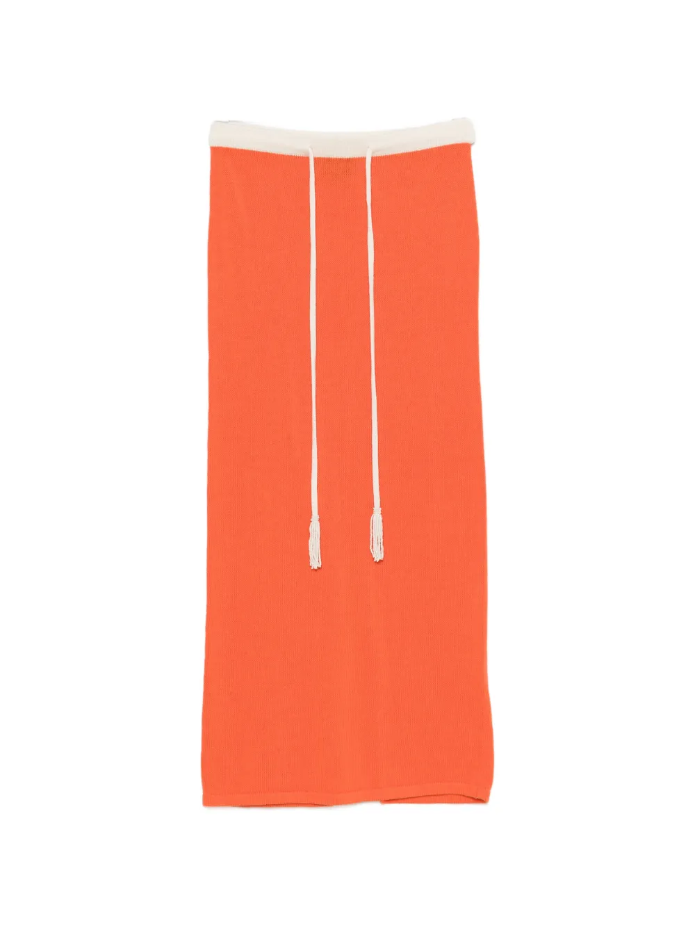 Leslie Amon Noelle drawstring midi skirt - Orange