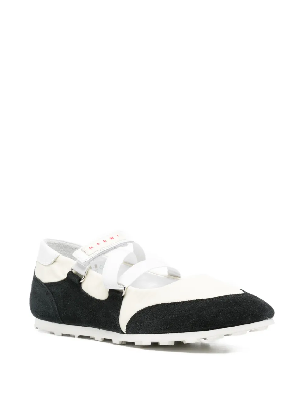 Marni round-toe ballet flats Zwart