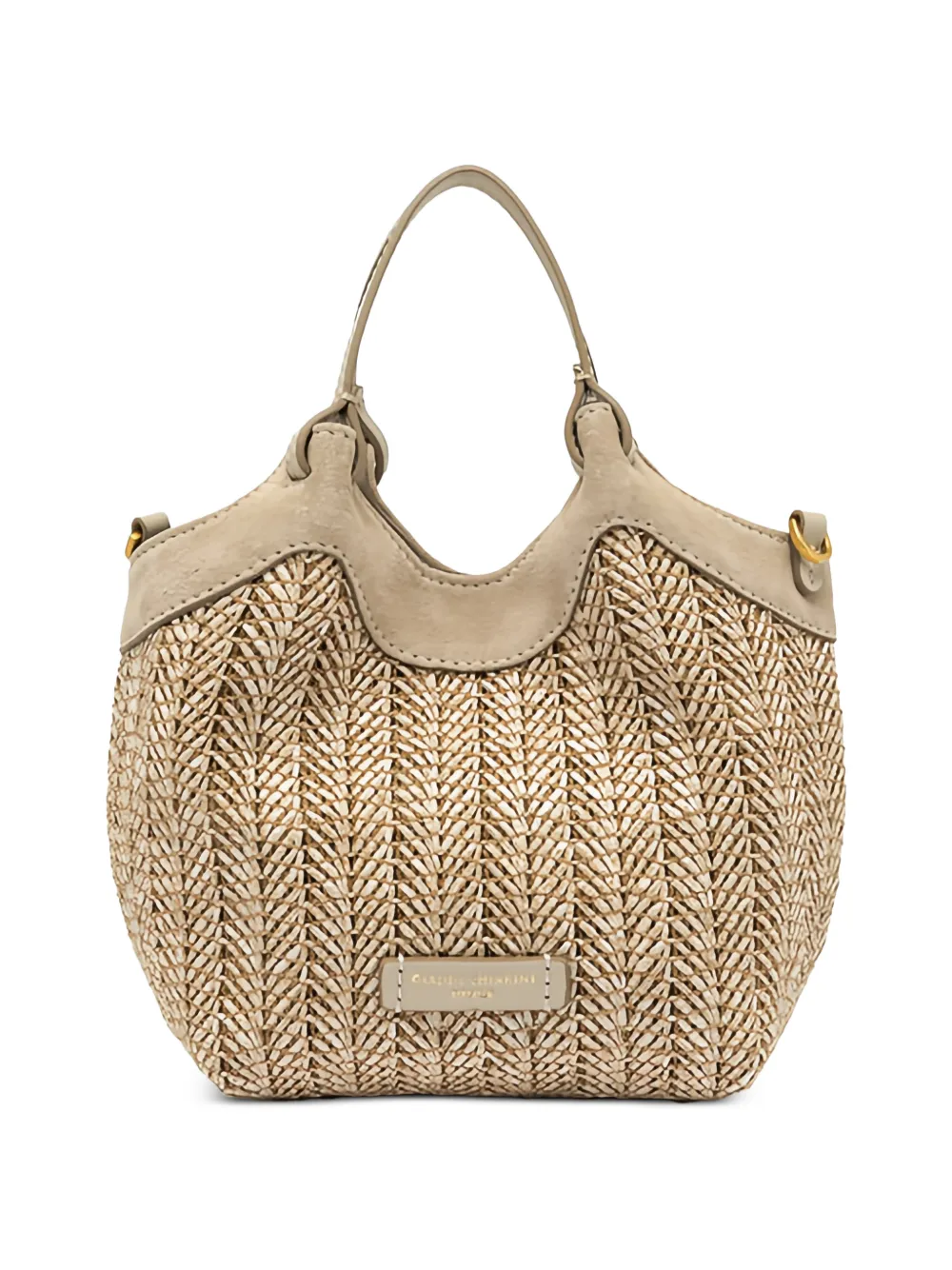 GIANNI CHIARINI Dua woven top-handle tote bag - Toni neutri