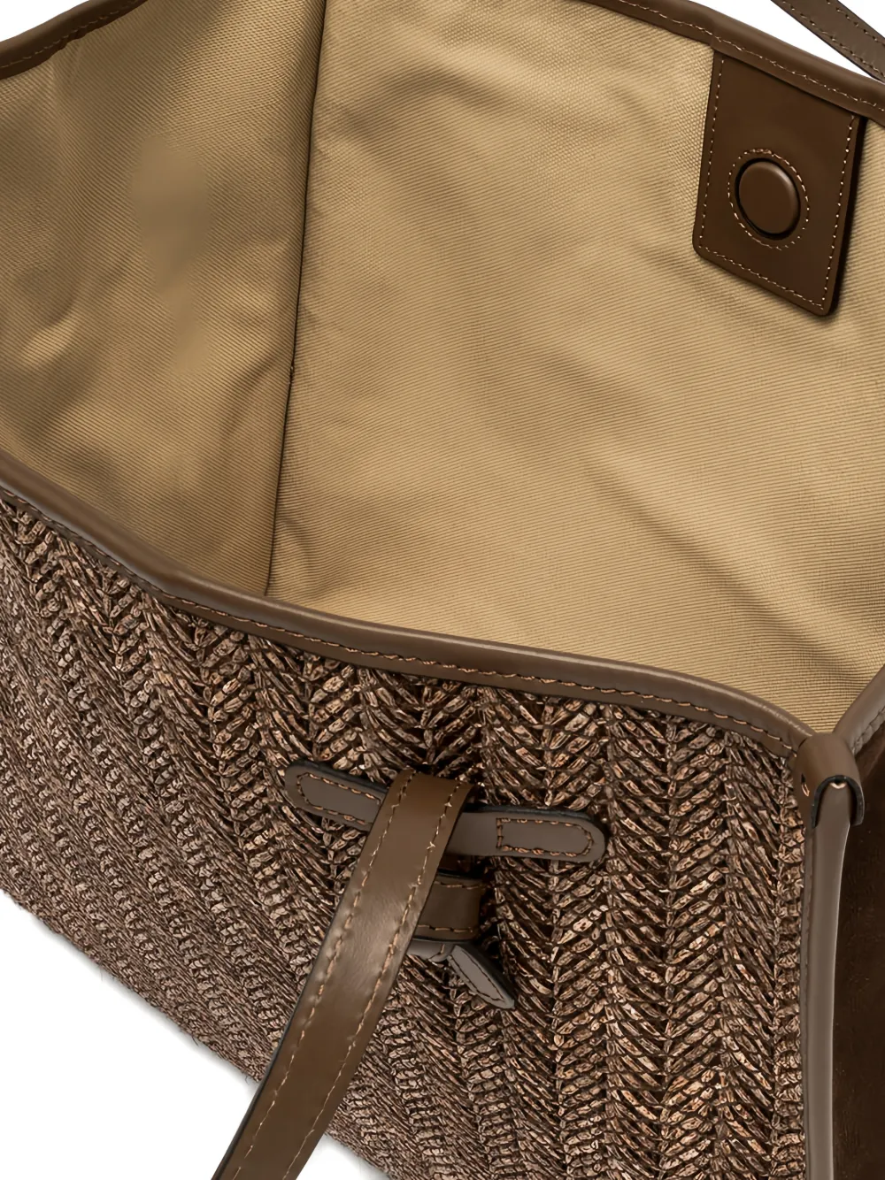 GIANNI CHIARINI Marcella shopper met geweven effect Bruin