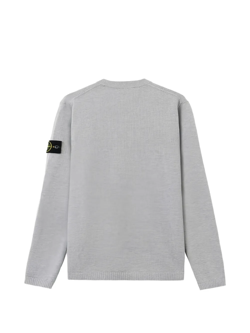 Stone Island logo-patch crew-neck sweater - Grijs