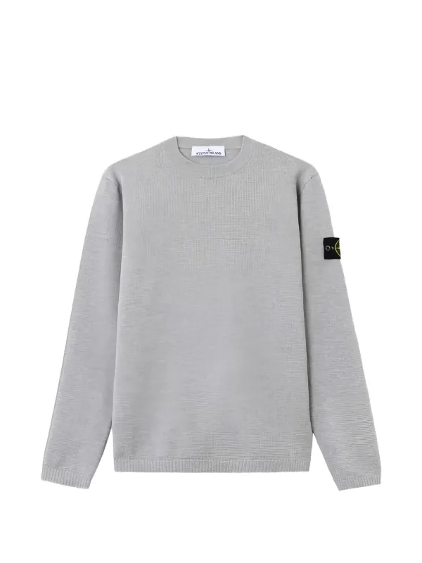 STONE  グレー クルーネックニット Stone Island クルーネック プルオーバー | グレー | FARFETCH JP