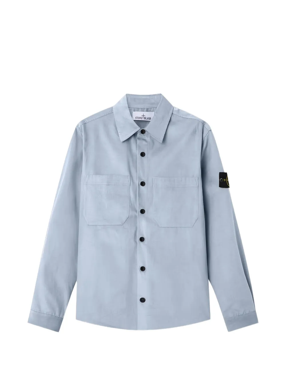 Stone Island long-sleeve micro-corduroy shirt - Blu