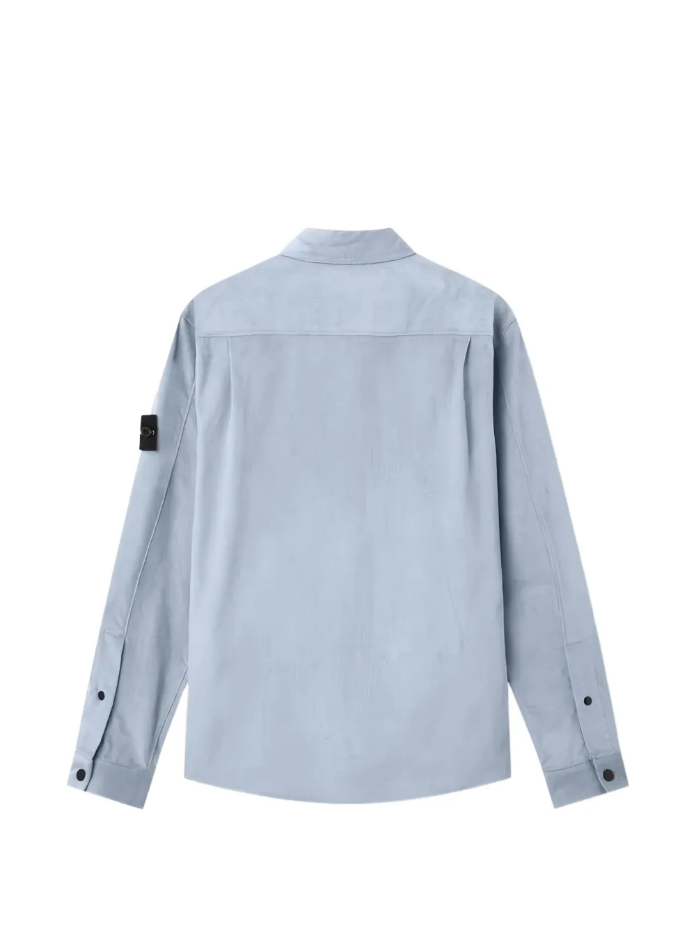 Stone Island long-sleeve micro-corduroy shirt - Blauw