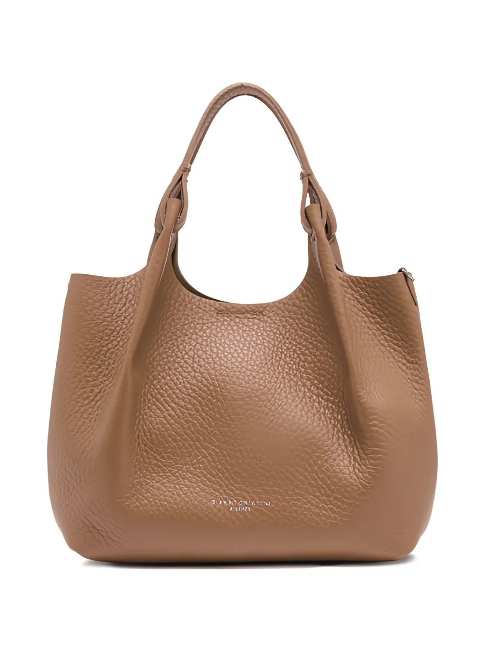 GIANNI CHIARINI Dua leather shoulder bag - Marrone