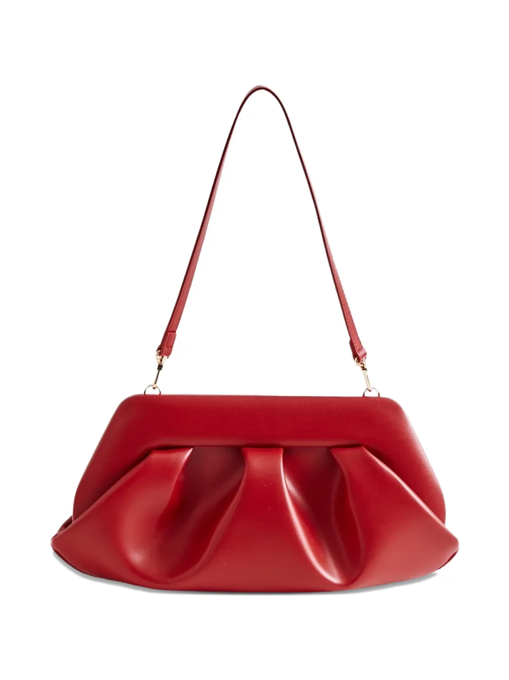 Themoirè Bios ruched shoulder bag - Rosso