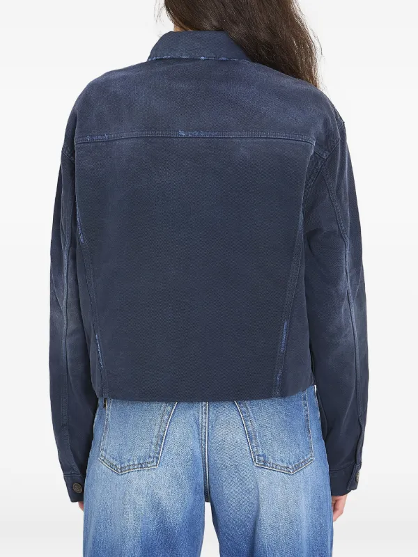 Balenciaga ポインテッドカラー デニムジャケット | ブルー | FARFETCH JP