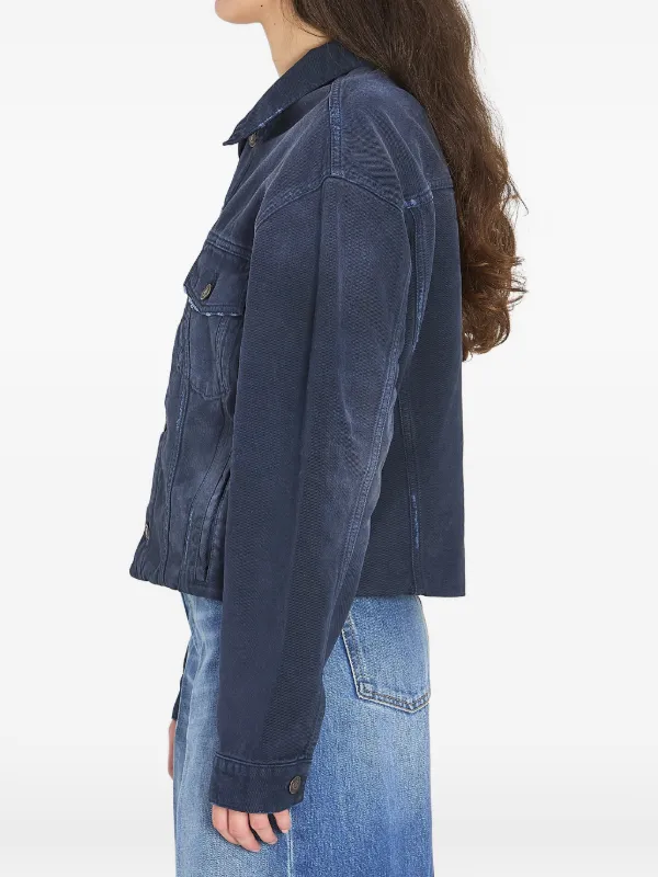 Balenciaga ポインテッドカラー デニムジャケット | ブルー | FARFETCH JP