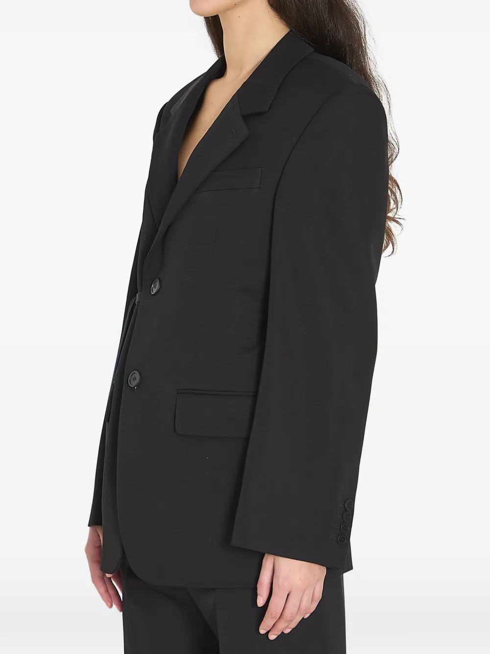  Balenciaga Wrap Jacket - Black 