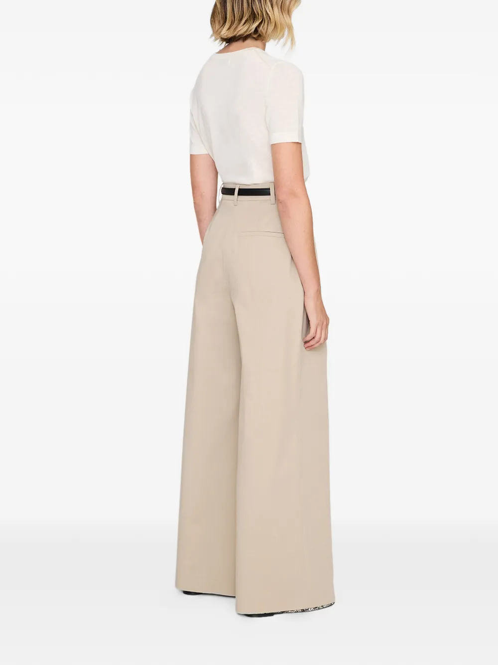 ANINE BING Lou plooibroek Beige