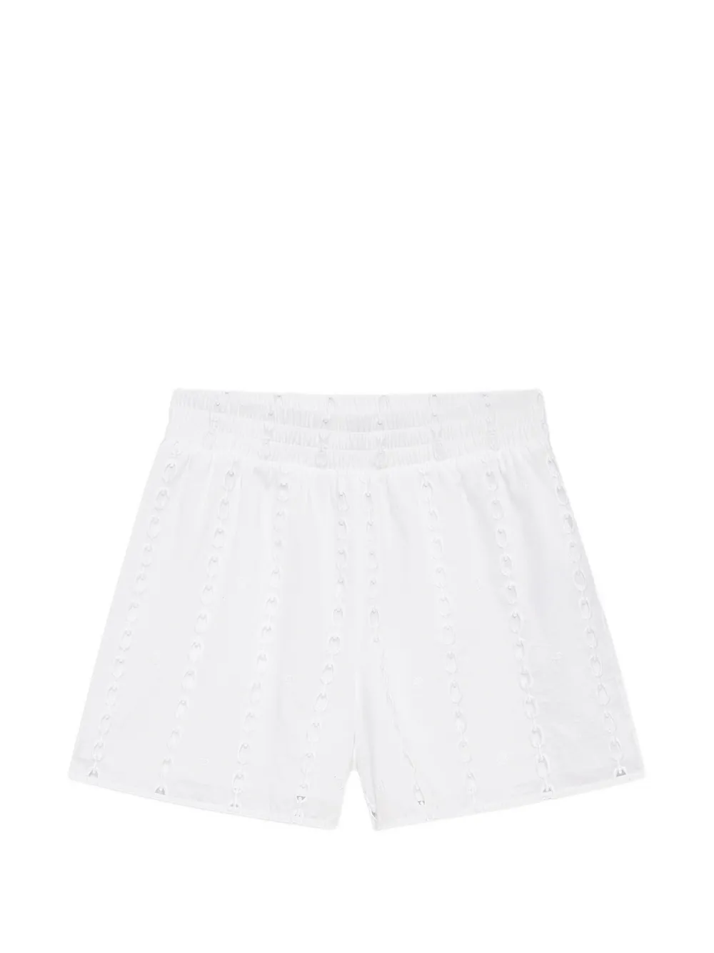 ANINE BING Eyelet kam shorts - Bianco