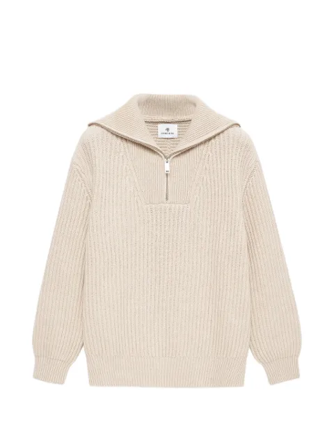 ANINE BING zip sammy knitwear