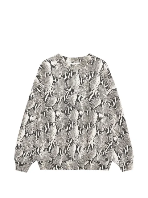 ANINE BING Sweatshirt aus Pythonleder