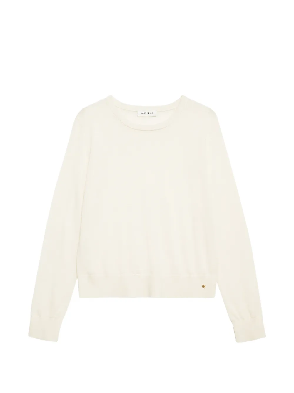 ANINE BING Maglione crop - Bianco