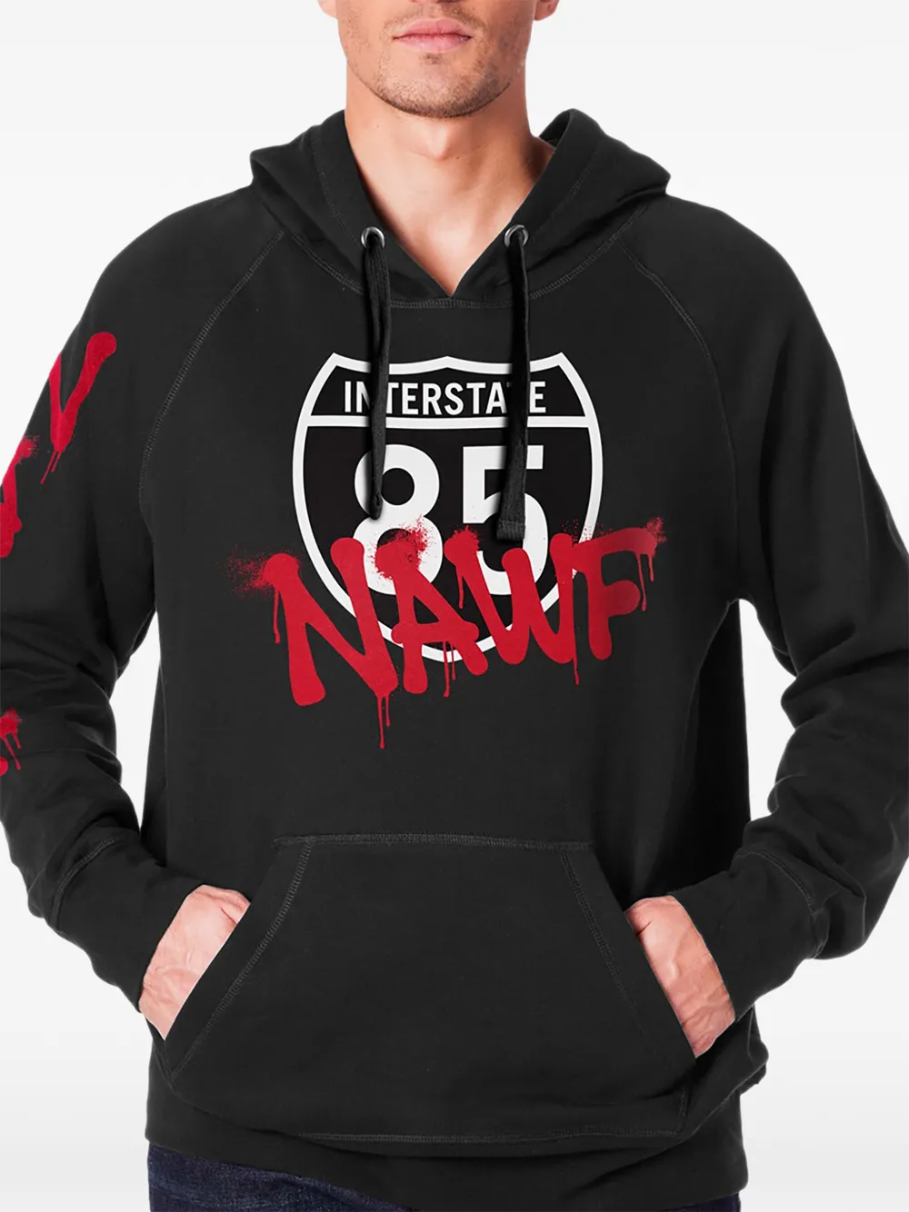 NEW ERA CAP Felpa I-85 NAWF con stampa - Nero