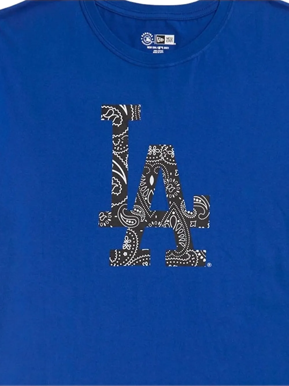 NEW ERA CAP MLB LA Dodgers Paisley Elements short-sleeve T-shirt - Blauw