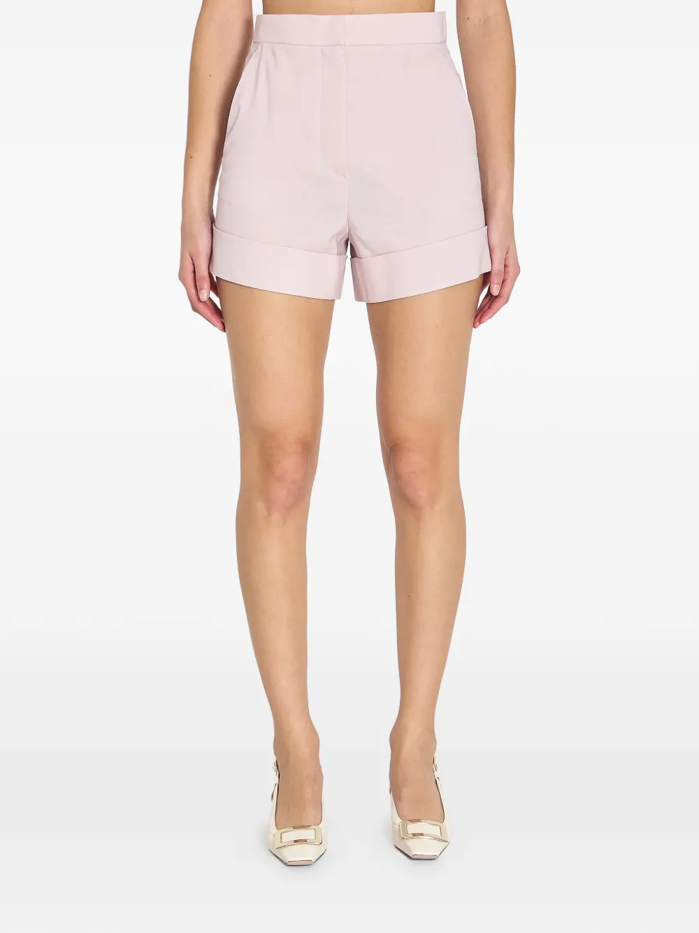 Max Mara Celebre turn-up shorts - Rosa
