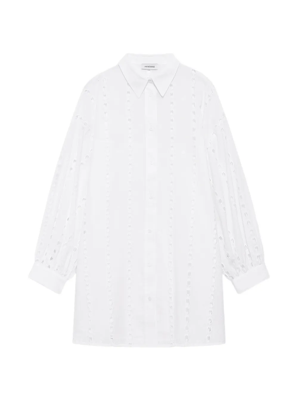 Anine Bing Mariane Broderie Anglaise Dress In White