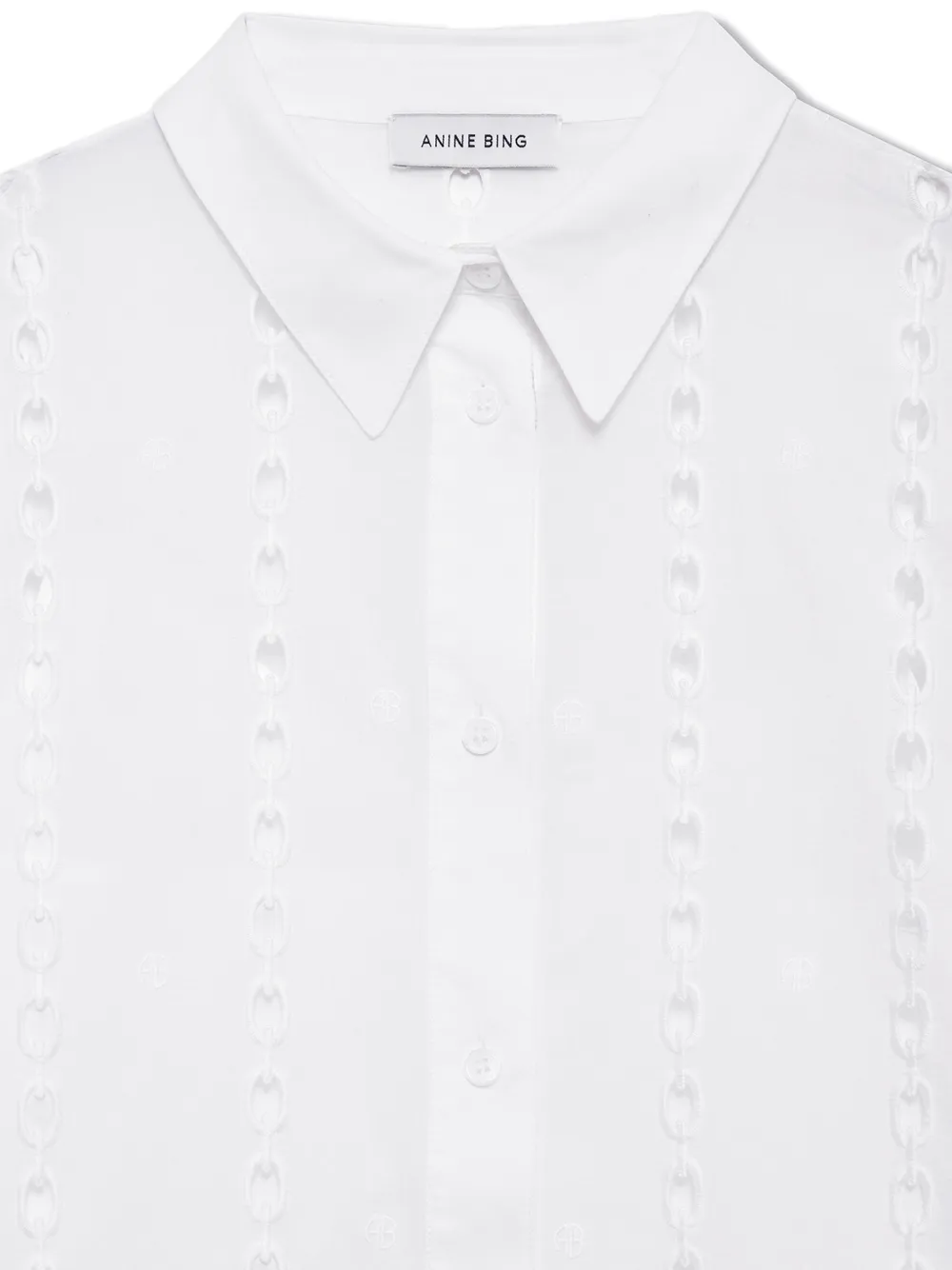 Anine Bing Mariane Broderie Anglaise Dress In White