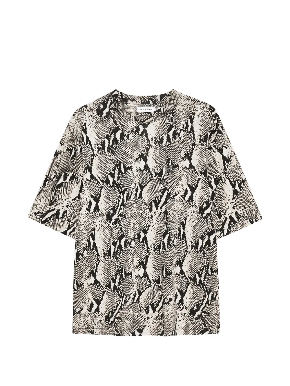 ANINE BING T-shirt con effetto schiarito - Grigio