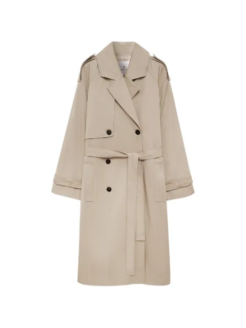 ANINE BING maxi double-breasted trench
