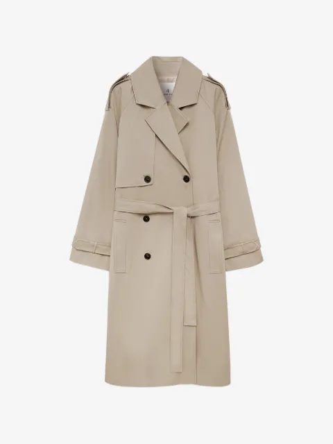 ANINE BING maxi double-breasted trench