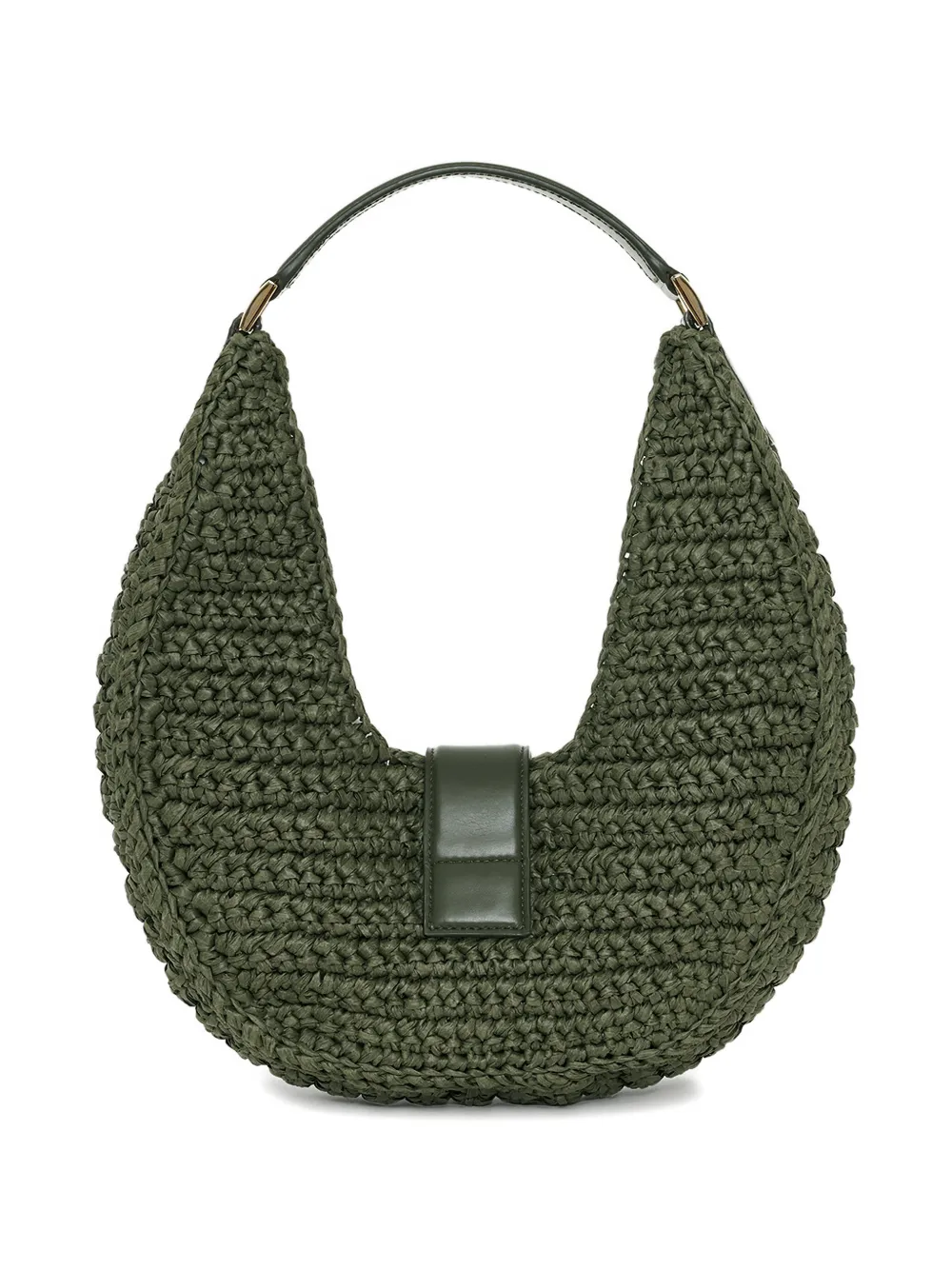 ANINE BING Lou shopper met monogram Groen