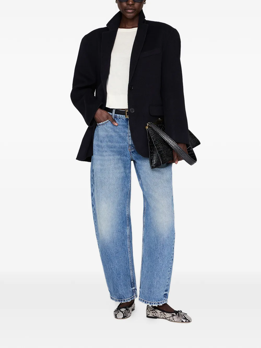 Anine Bing Mora Crop Sweater - Neutrals 
