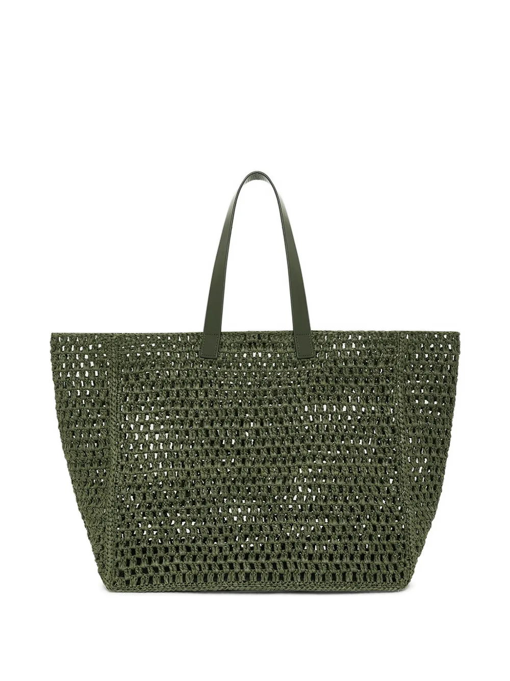 ANINE BING Shopper met logo-applicatie Groen