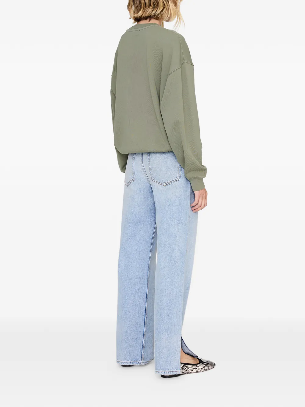 ANINE BING Sweater met applicatie Groen