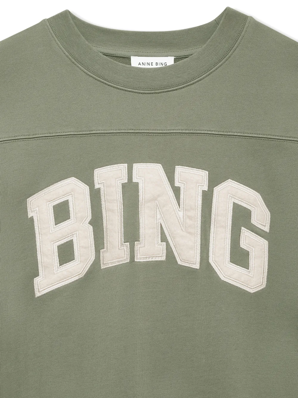 ANINE BING Sweater met applicatie Groen
