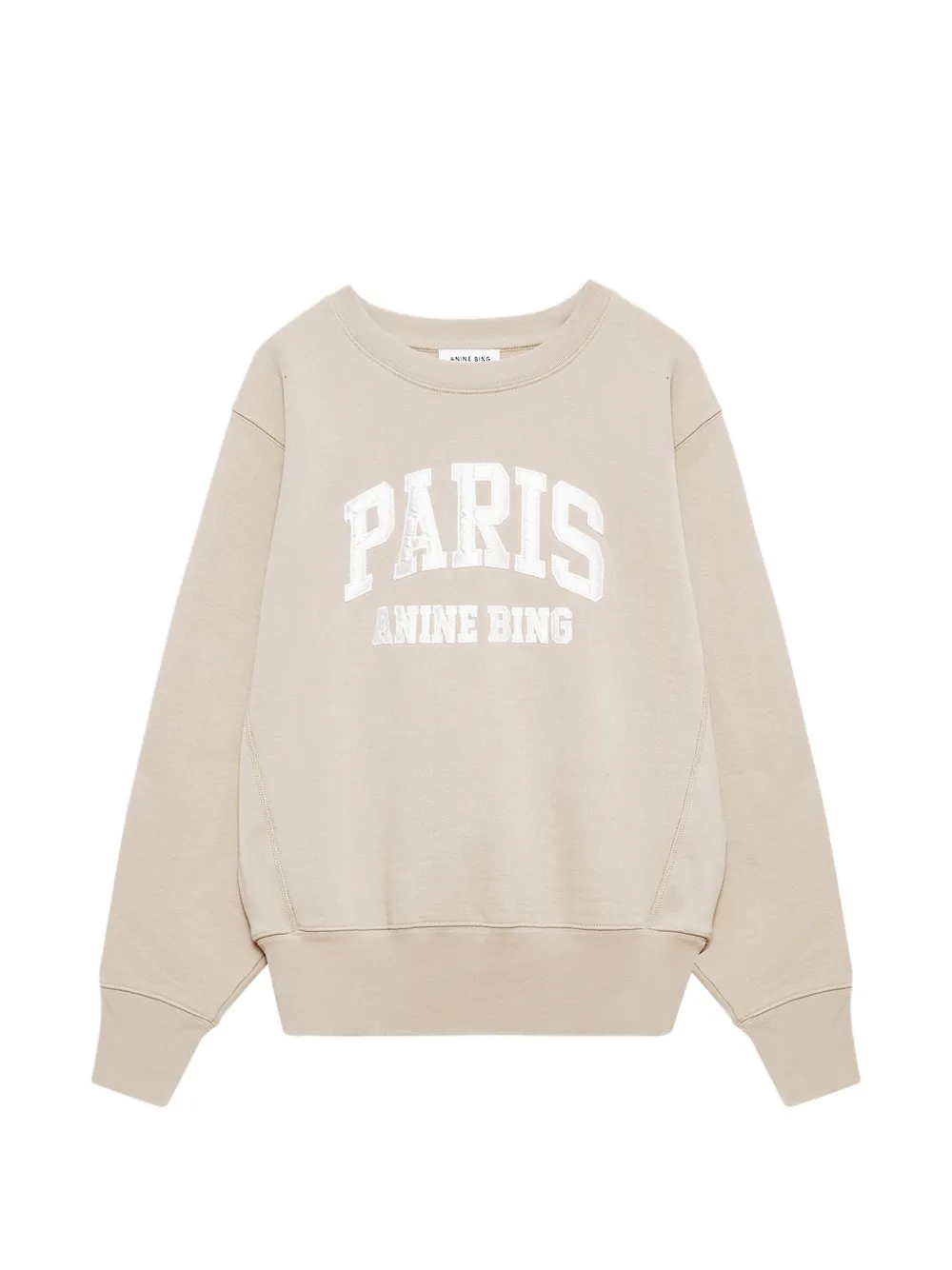 Anine Bing Paris Graphic Print Sweatshirt In Neutral