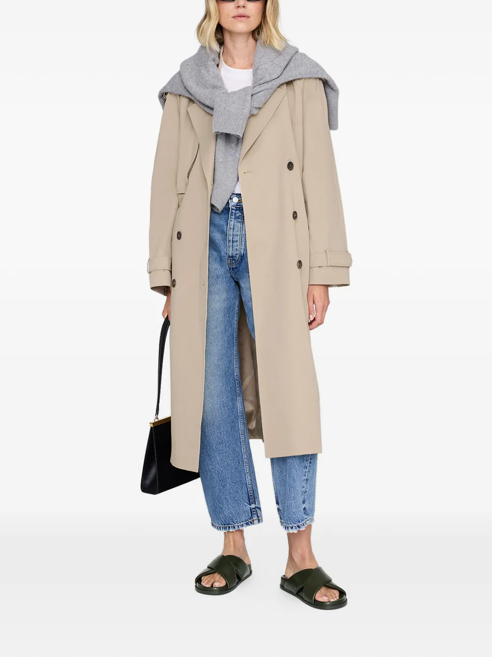 ANINE BING criss cross emi slides Groen