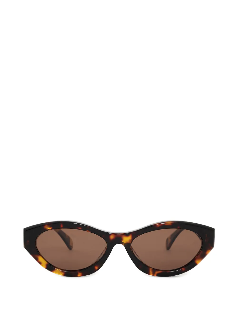 ANINE BING The Nice oval-frame sunglasses - Marrone