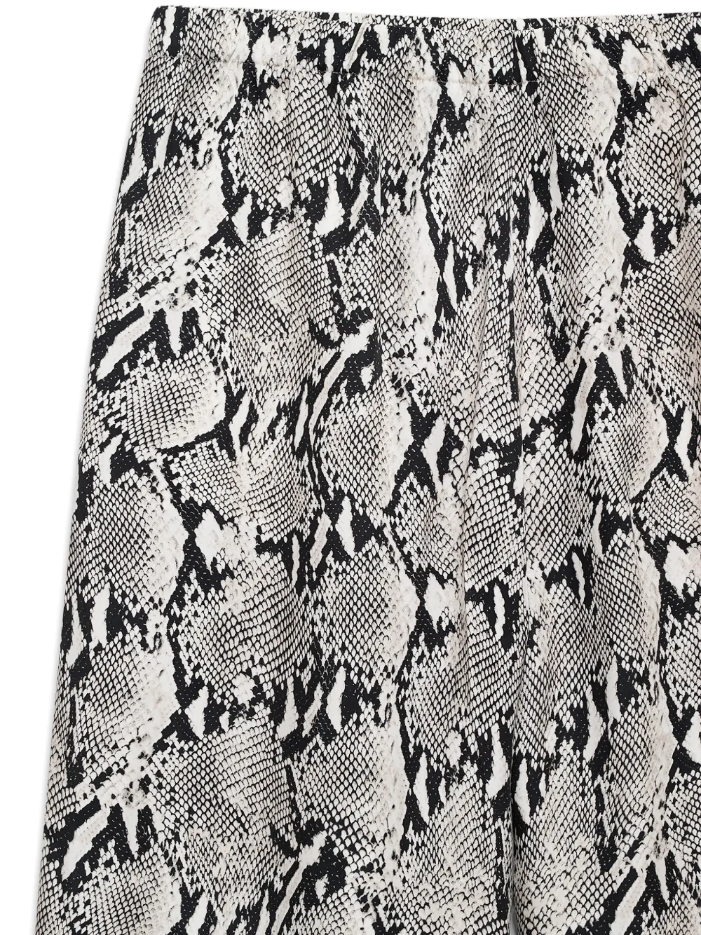 ANINE BING Roslin broek met pythonprint Beige