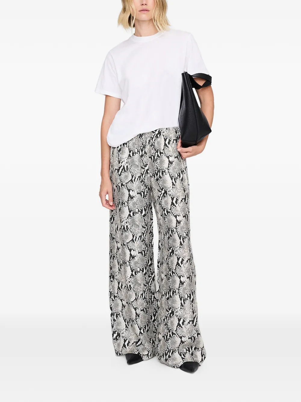  Anine Bing Roslin Python Print Trousers - Neutrals 
