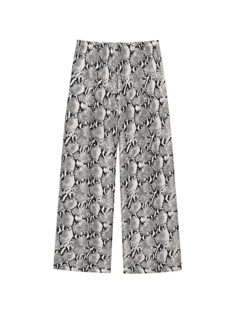 ANINE BING Roslin python print trousers