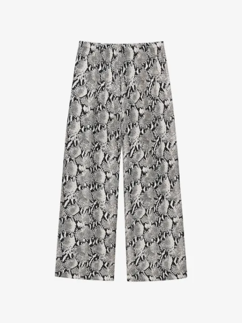 ANINE BING Roslin python print trousers