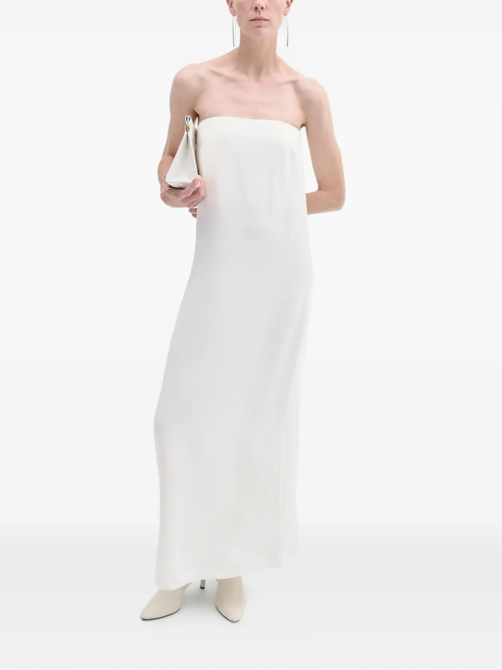 CO COLLECTION Strapless jurk Wit