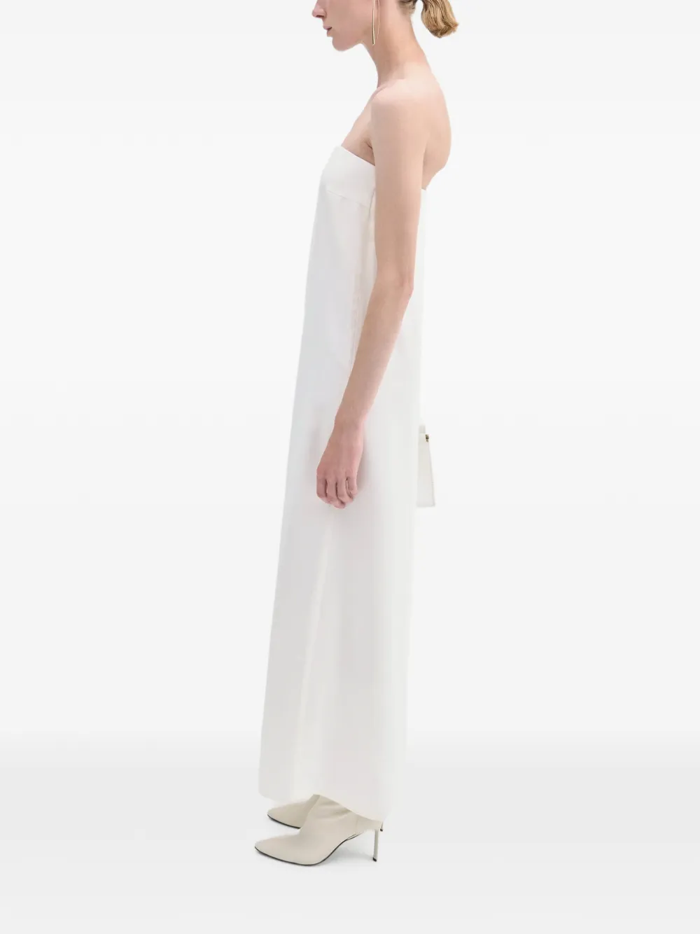 CO COLLECTION Strapless jurk Wit