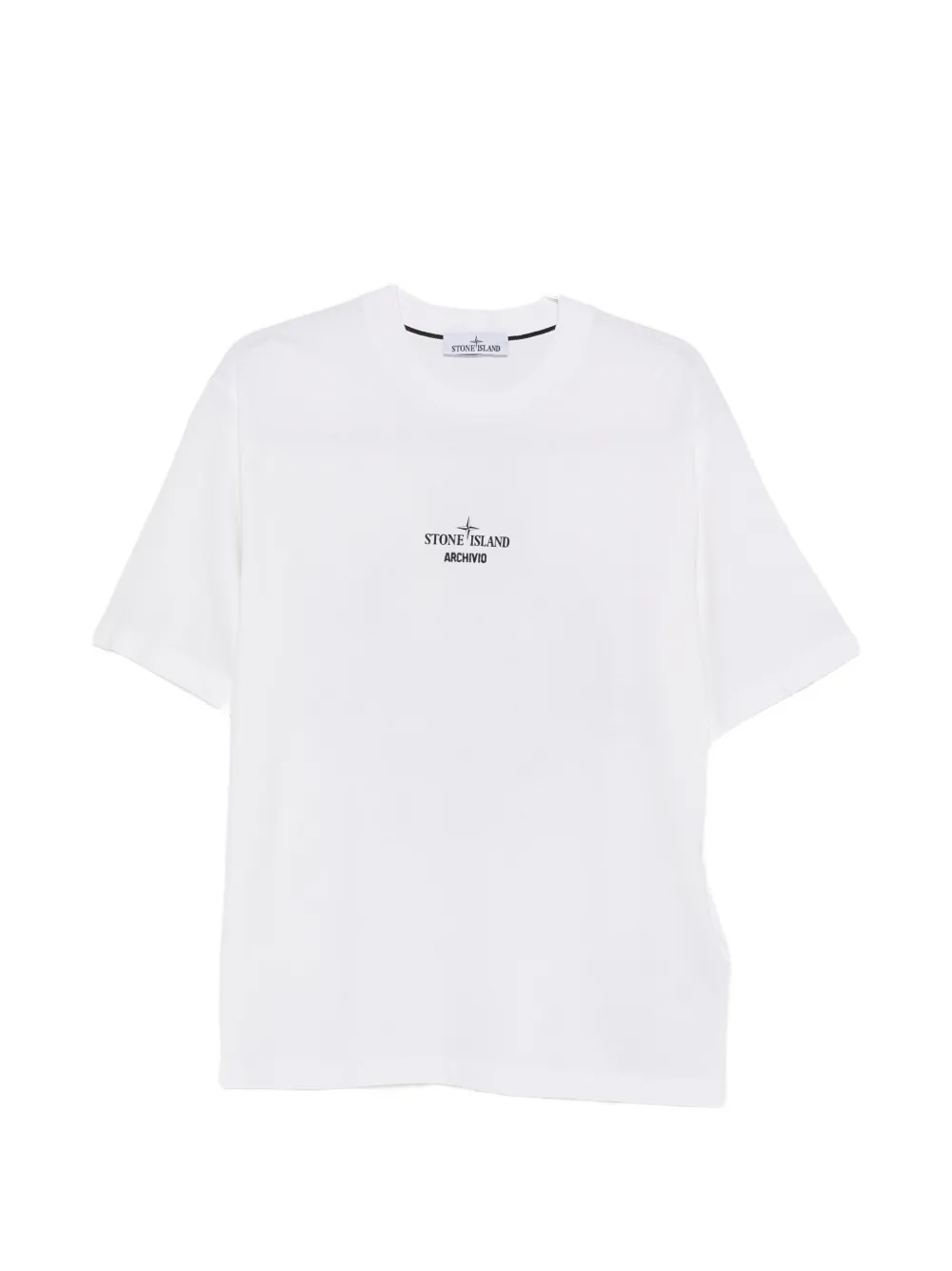 Stone Island logo-print T-shirt - Bianco