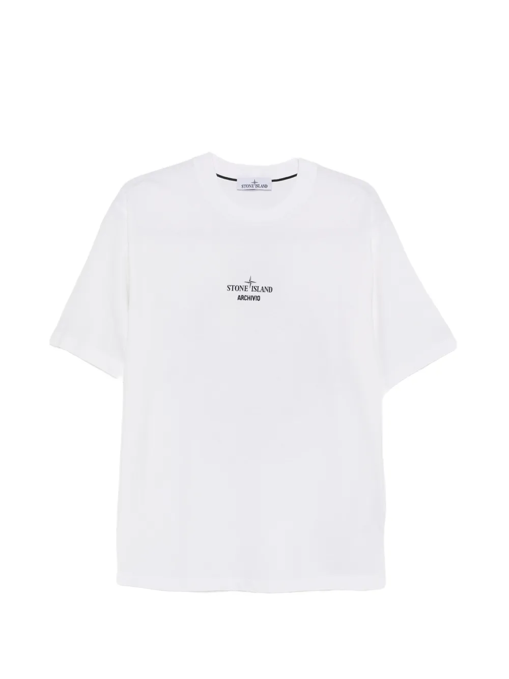 Stone Island logo-print T-shirt - Bianco