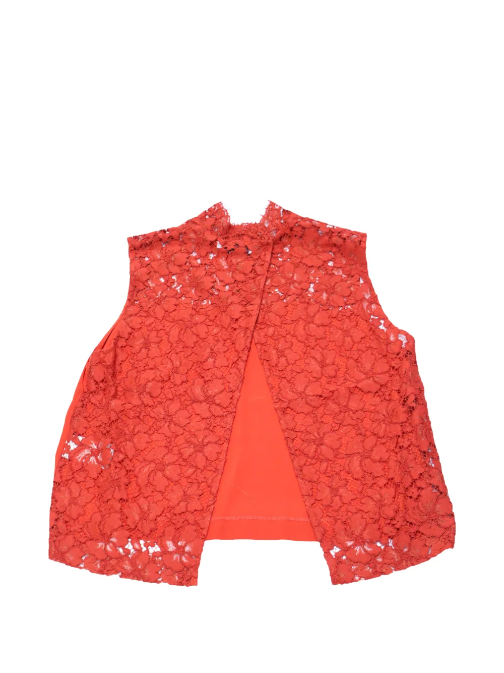 SANDRO lace sleeveless blouse - Rosso