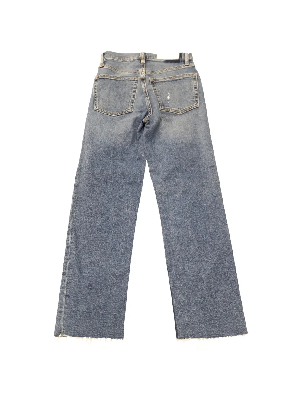 RE/DONE distressed five-pocket jeans - Blauw