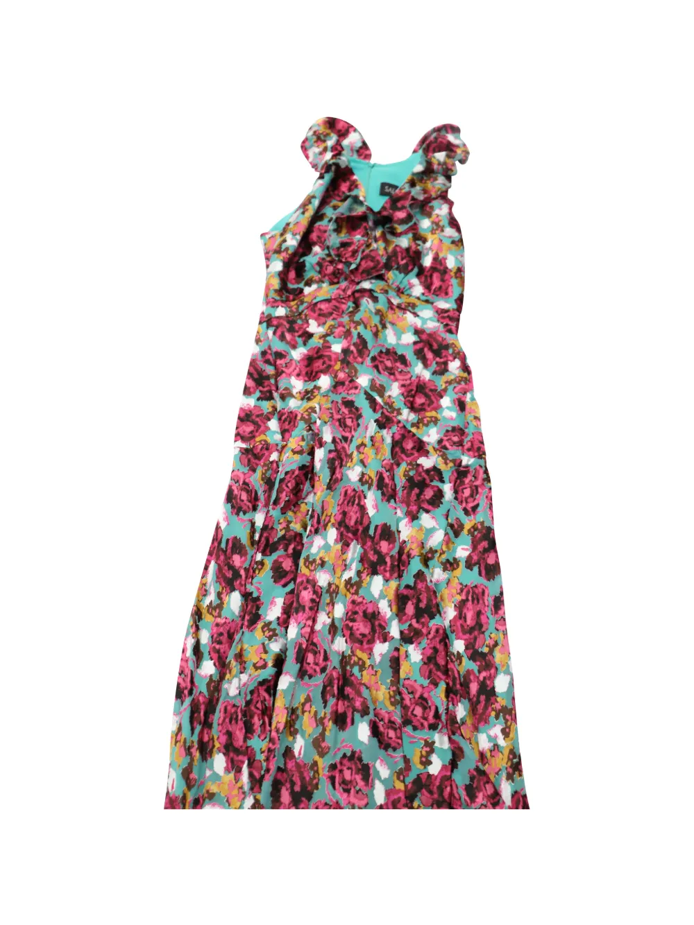Saloni floral-print dress - Blu