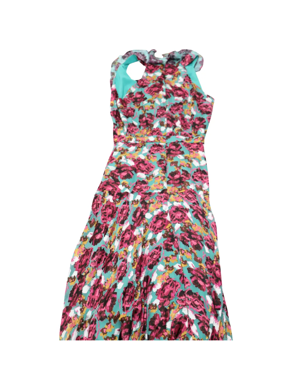 Saloni floral-print dress - Blauw