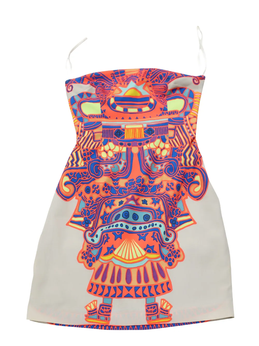 Mara Hoffman graphic-print mini dress - Beige