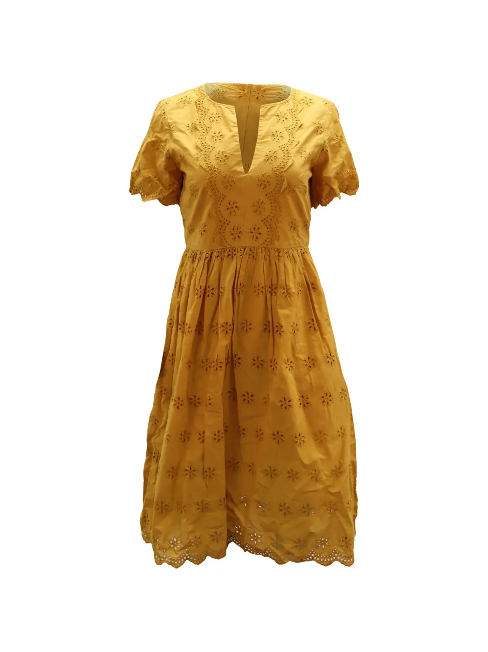 Madewell short-sleeve midi dress - Giallo