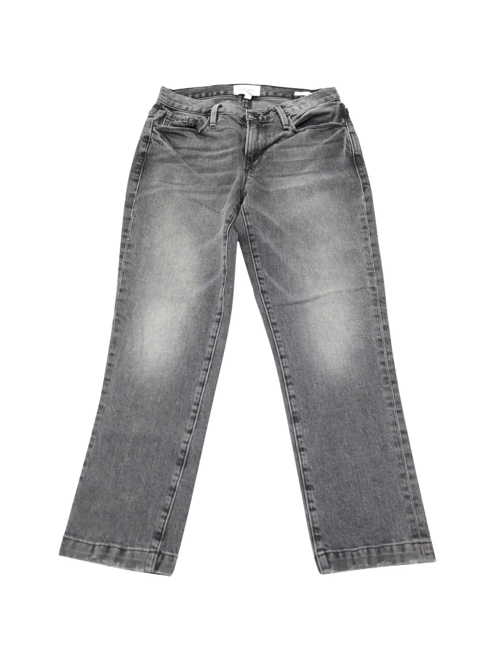 FRAME Nouveau straight cropped jeans - Grigio