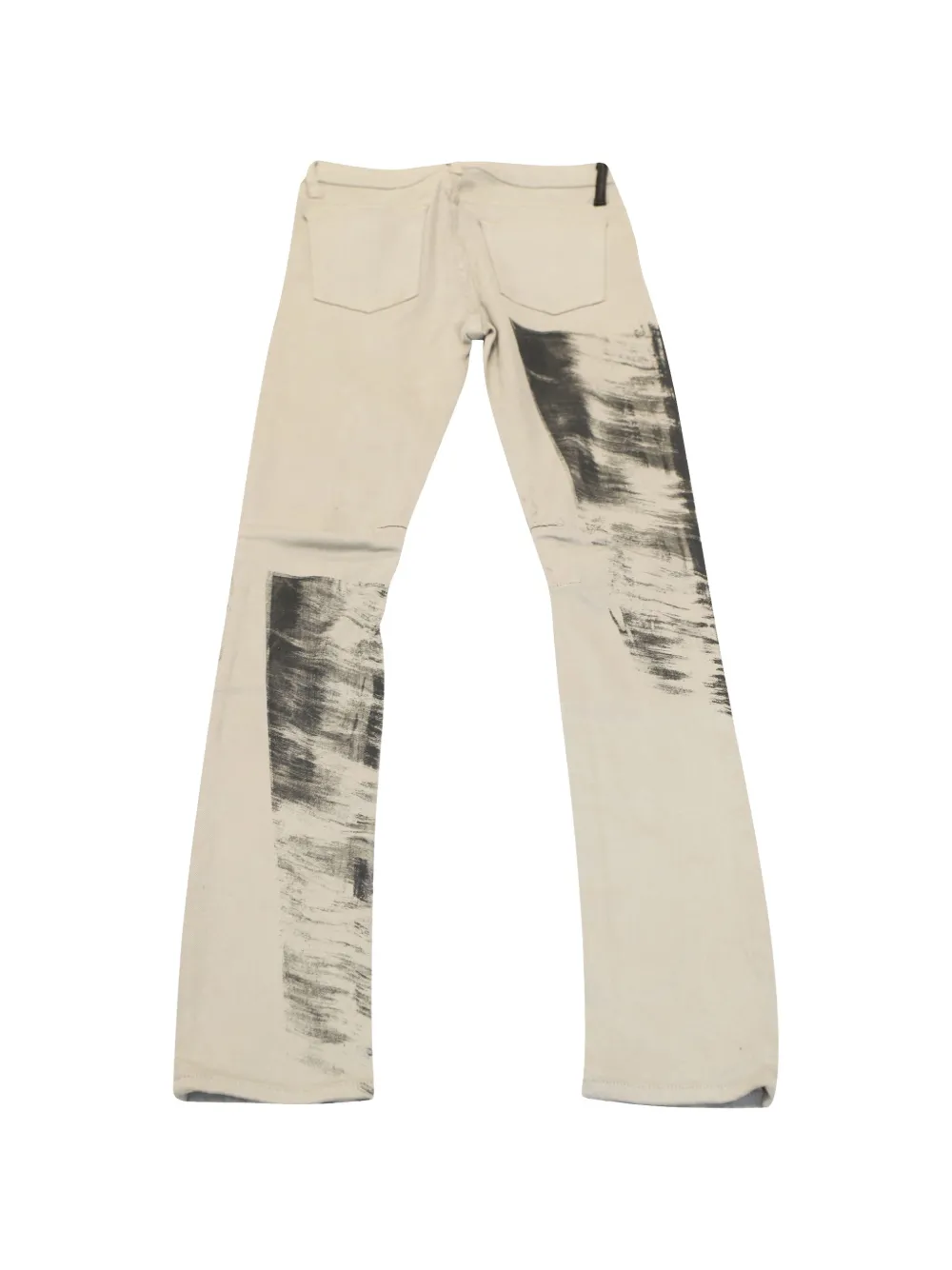 Helmut Lang Pre-Owned darted printed trousers - Beige